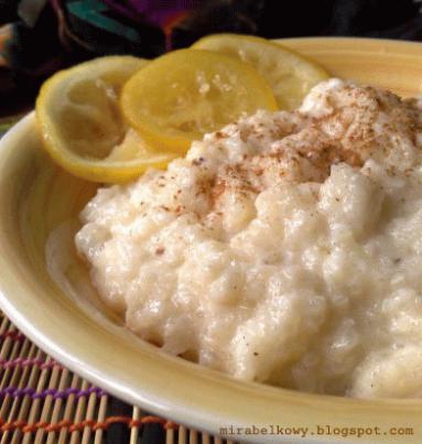 Arroz con leche, czyli mleczny ryż z wanilią i cytryną