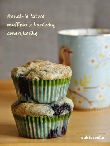 Banalnie łatwe muffinki z borówką amerykańską