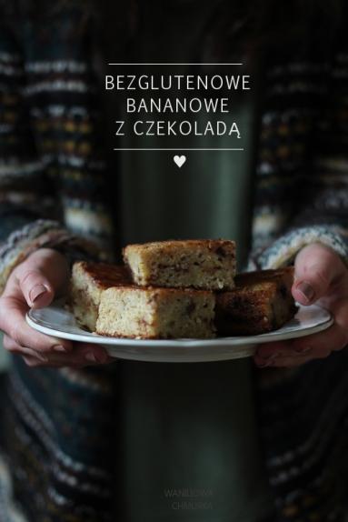 Bezglutenowe bananowe z czekoladą