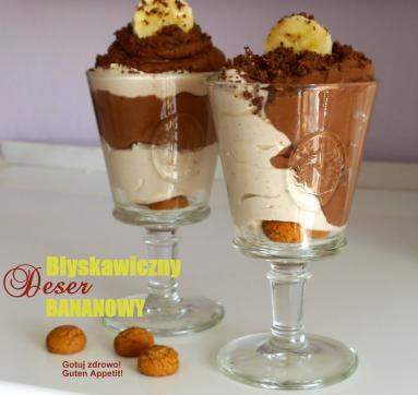 Błyskawiczny deser bananowy