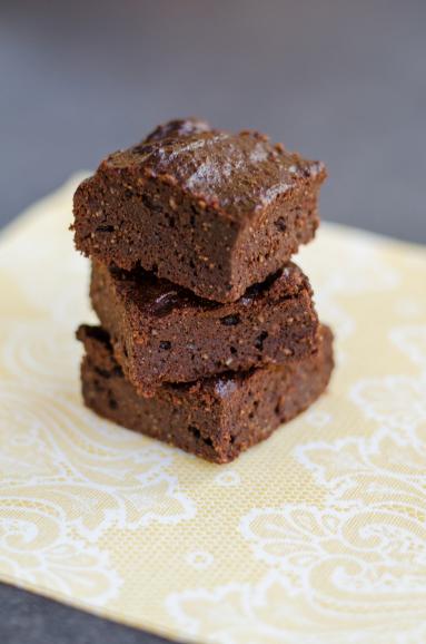 Brownie migdałowe bez cukru (słodzone erytrolem)