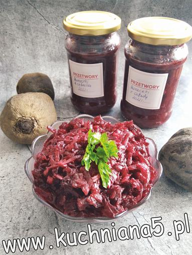 BURACZKI Z CEBULĄ NA ZIMĘ (BEETROOTS WITH ONIONS FOR THE WINTER)