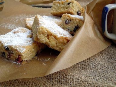 Bursting cranberry  blondies