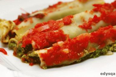 Cannelloni ze szpinakiem i tofu   