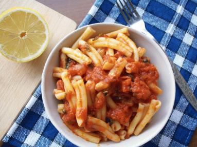 Casarecce all"  amatriciana 