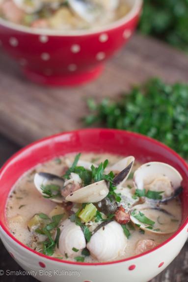 Chowder czyli zupa rybna z małżami