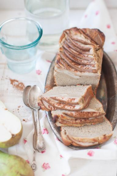 Ciasto z owocami z białej fasoli (bez glutenu!) 