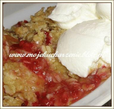 Crumble malinowo-morelowe 