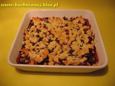 Crumble truskawkowo - jagodowe 