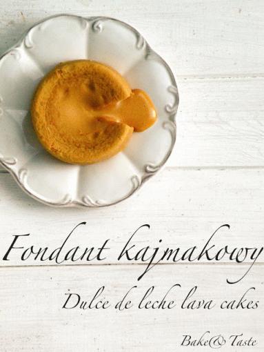 Fondant kajmakowy - babeczki z płynnym kajmakiem