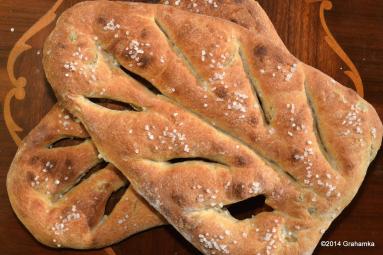 Fougasse z oliwkami, wg przepisu Hamelmana