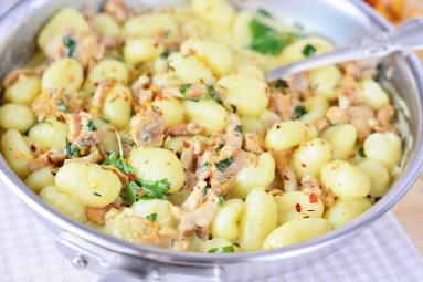 Gnocchi w sosie kurkowym