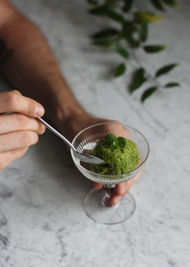 Green smoothie sorbet