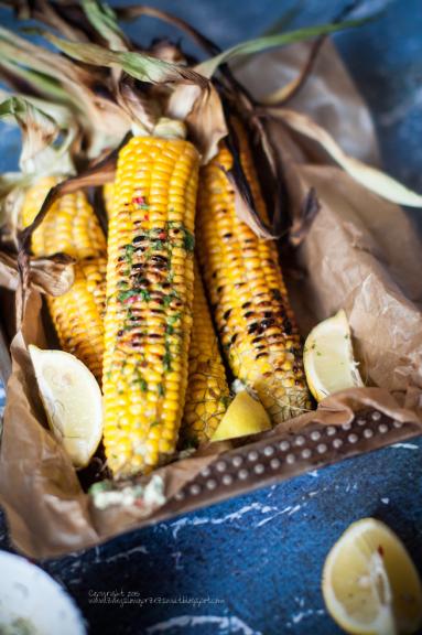 Grillowana kukurydza z masłem ziołowo - limonkowym 