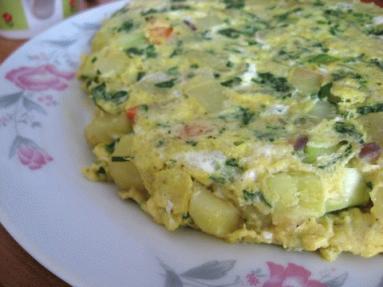 Hiszpańska tortilla  ziemniaczano-cukiniowa 