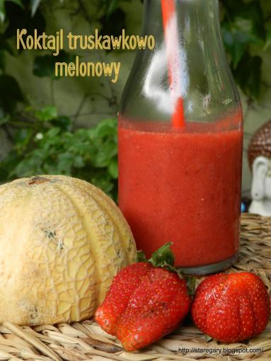 Koktajl truskawkowo melonowy