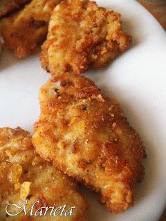 Kotleciki chrupiące w panierce z Corn flakes -nuggets?