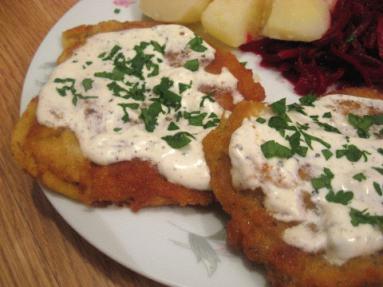 Kotlet schabowy po  gdańsku 