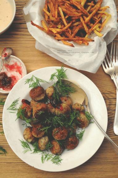 Köttbullar - czyli klopsiki szwedzkie.