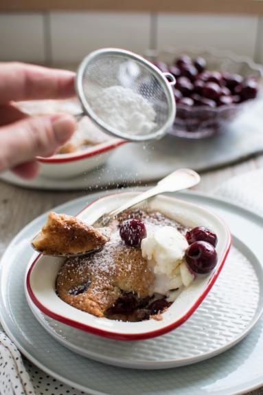 Łatwy pudding z wiśniami