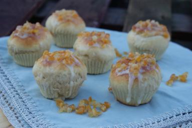 Mini pączki pieczone w piekarniku nadziewane powidłami śliwkowymi