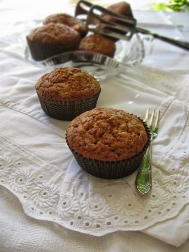 Muffinki bananowe z waniliowo-cytrynową nutką