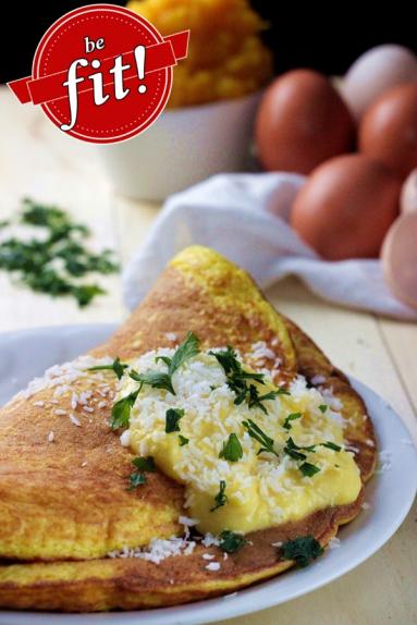 Omlet kokosowo - dyniowy (na mące kokosowej) - dietetyczny - najlepszy - Be fit!