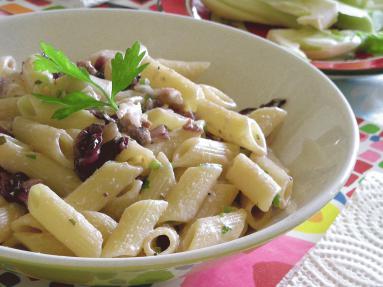 Pasta con radicchio e speck