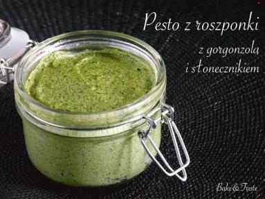 Pesto z roszponki (z gorgonzolą i słonecznikiem)