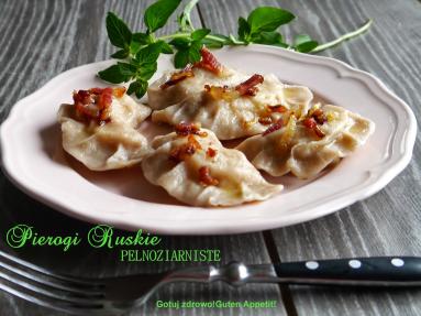 Pierogi ruskie pełnoziarniste z majerankiem