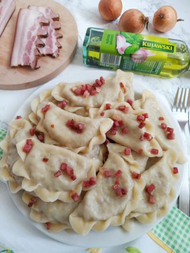 Pierogi z kaszą gryczaną i twarogiem