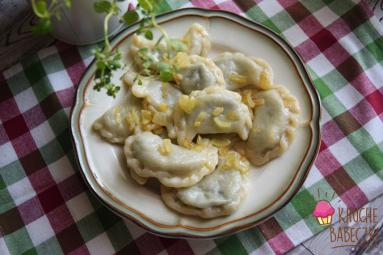 Pierogi ze szpinakiem i fetą