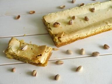 Pistacjowe blondies