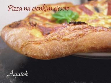 Pizza na cienkim cieście