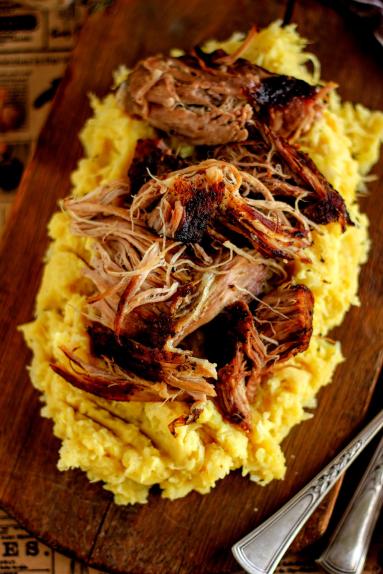 Pulled pork i panczkraut