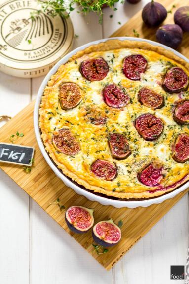 Quiche z figami i kozim serem