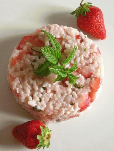 Risotto alle fragole e vino bianco