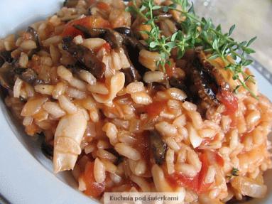 Risotto z grzybami i frutti di mare 