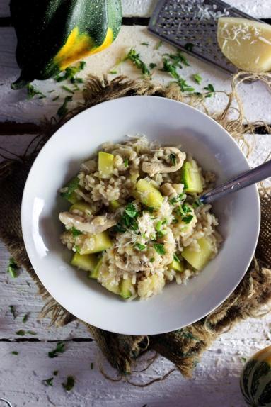 Risotto z kurczakiem i cukinią