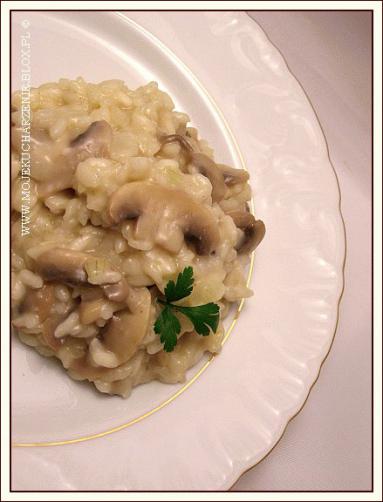 Risotto z pieczarkami