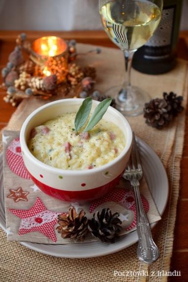 Risotto z szałwią i serem bleu d’Auvergne 