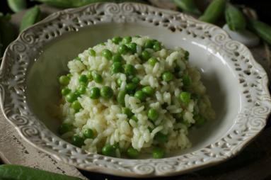 Risotto z zielonym groszkiem