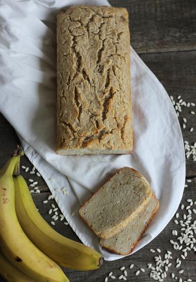 Ryżowo-bananowy chleb bezglutenowy