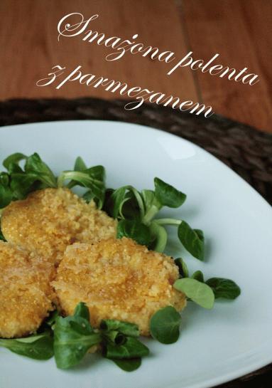 Smażona polenta z parmezanem