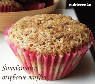 Śniadaniowe, otrębowe muffiny