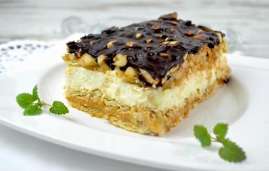 Snickers z mascarpone bez pieczenia - Smakowite Dania