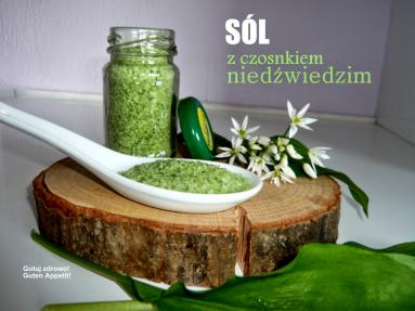 Sól z czosnkiem niedźwiedzim