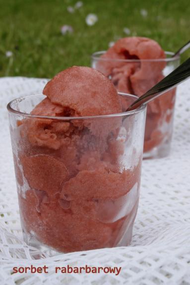 Sorbet rabarbarowy  