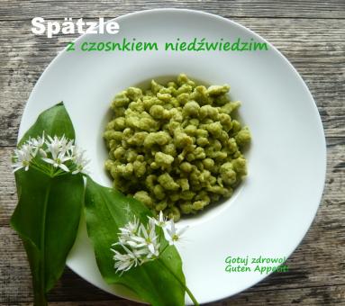 Spätzle z czosnkiem niedźwiedzim