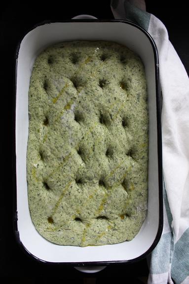 Szpinakowa focaccia